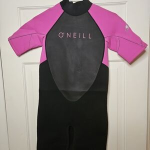 O'Neill Kids Rashguard - Pink and Black
